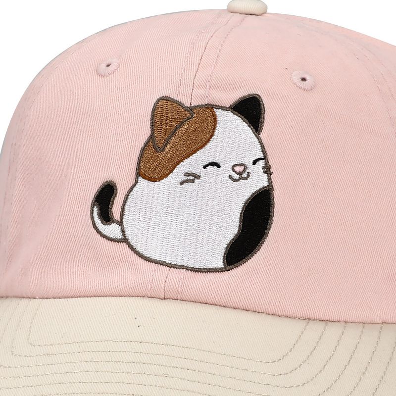Squishmallows Cam The Cat Pink Traditional Adjustable Hat, 4 of 6