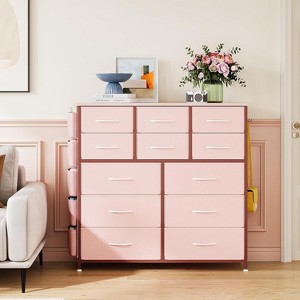 Acekool 12-Drawer Fabric Dresser with Side Pockets – Storage Organizer for Bedroom & Closet - 1 of 4