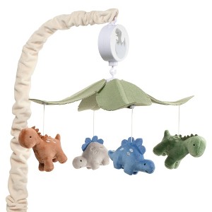 Lambs & Ivy Dino-Might Multicolor Dinosaur Musical Baby Crib Mobile Soother Toy - 1 of 4