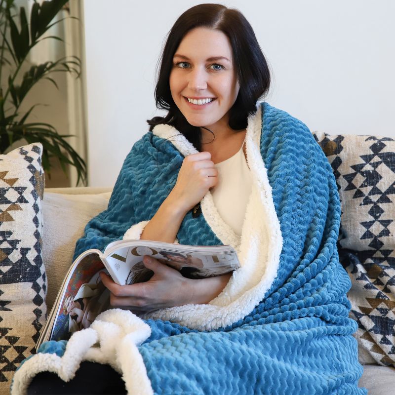 Catalonia Fleece Throws Blanket, Super Soft Comfy Fluffy Fuzzy Fleece Plush Blanket, 50x60 Inches, 4 of 7