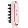 L'ange Hair Mane Pass 2-In-1 Heated Straightening Brush - Blush - 4 of 4