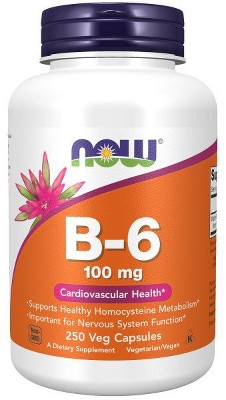 B-6 100mg by Now Foods  -  250 Capsule