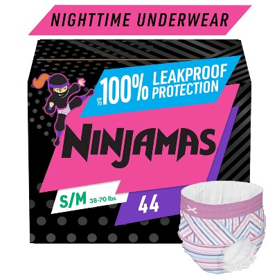 Pampers Ninjamas Nighttime Girls' Underwear - (select Size And Count) :  Target