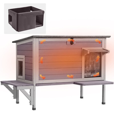 Aivituvin Insulated Outdoor Cat House| Warm Liner Inside-AIR91-IN