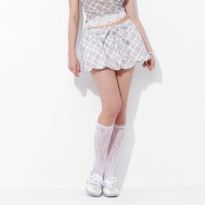 Women's Low-Rise Mini Bubble Skort - Wild Fable™ Blue Plaid - 1 of 3