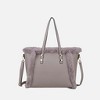 MKF Collection Liza Vegan Leather with faux fur Women’s Tote Bag by Mia K - 2 of 4