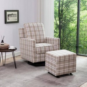 Swivel Glider Club Chair - WOVENBYRD - 1 of 4