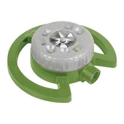 Martha Stewart MTS-TSPR9 Turret Sprinkler | 1022 sq ft Max Coverage | 360 Degree Swivel Connector | 9-Patterns