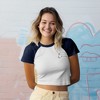 Dalix Heartly Ghost Short Sleeve Raglan Micro Rib Babe Tee Soft Cute Womens - 2 of 4