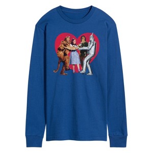 Men's - Wizard of Oz - Dorthy and Friends Photo Heart Long Sleeve Graphic T-Shirt - 1 of 4