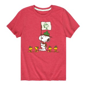 Boys' - Peanuts - Snoopy And Group Short Sleeve Graphic T-Shirt - 1 of 4