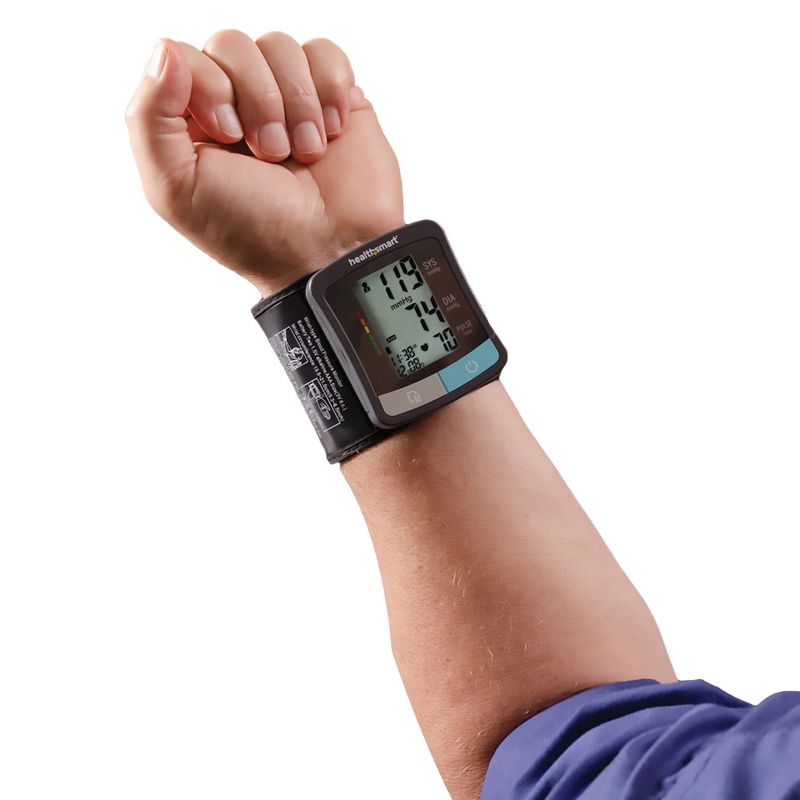 Mabis HealthSmart Wrist Blood Pressure Monitor, 1 Count, 4 of 6