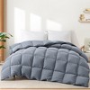 Peace Nest Light&All-Season Warmth White Goose Feather Down Comforter Duvet Dark Gray - image 2 of 4