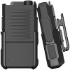 Nakedcellphone Holster for Siyata SD7 Mission Critical PTT Handset Radio - Ratchet Belt Clip Holder Case - Black - 2 of 4