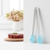 Unique Bargains Pcs Food Tongs Glove-Shaped Ice & Food Tongs Dishwasher Safe Stainless Steel Silicone 5 Inch 1 Pcs - 2 of 3