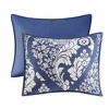 Gracie Mills Muriel 6 Piece Damask Printed Cotton Quilt Set with Throw Pillows - 2 of 4