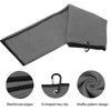 Unique Bargains Microfiber Waffle Tri-Fold Golf Towel with Groove Brush 1 Set 20"x16" - 3 of 4