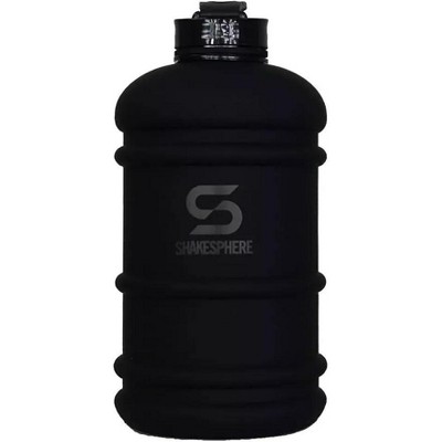 SHAKESPHERE Large Sports Water Bottle – 2.2L (74.4 oz) – BPA-Free Matte Black Hydration Jug for Gym, Hiking, and Sports