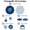 Big Dot of Happiness Hanukkah Menorah - Chanukah Holiday Party Paper Charger and Table Decorations - Chargerific Kit - Place Setting for 8 - 3 of 4