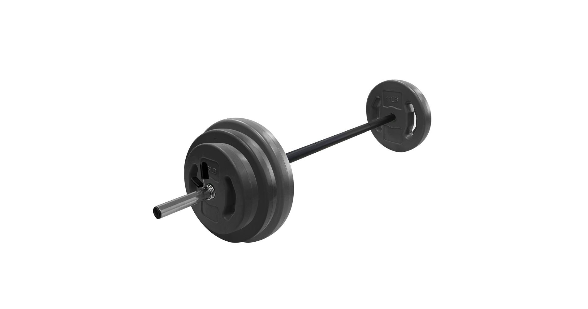 Cardio  Pump Weights, Barbell Weight Set, Adjustable Free Weights for Home and Gym Workout, Black, 40 LB