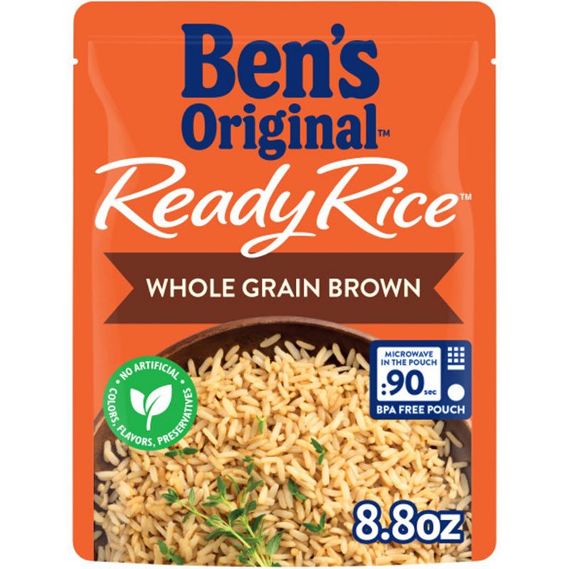 Ben&#39;s Original Ready Rice Whole Grain Brown Rice Microwavable Pouch - 8.8oz, 1 of 8