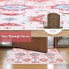 Acekool 1100gsm Belgian Chenille Washable Rug – Vintage Print, Non-Slip Backing (6x9ft, 8x10ft, 9x12ft) – Red/Blue & Gray - 4 of 4