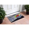 HomeRoots 18" X 30" Black and Red Door Mat - 2 of 4