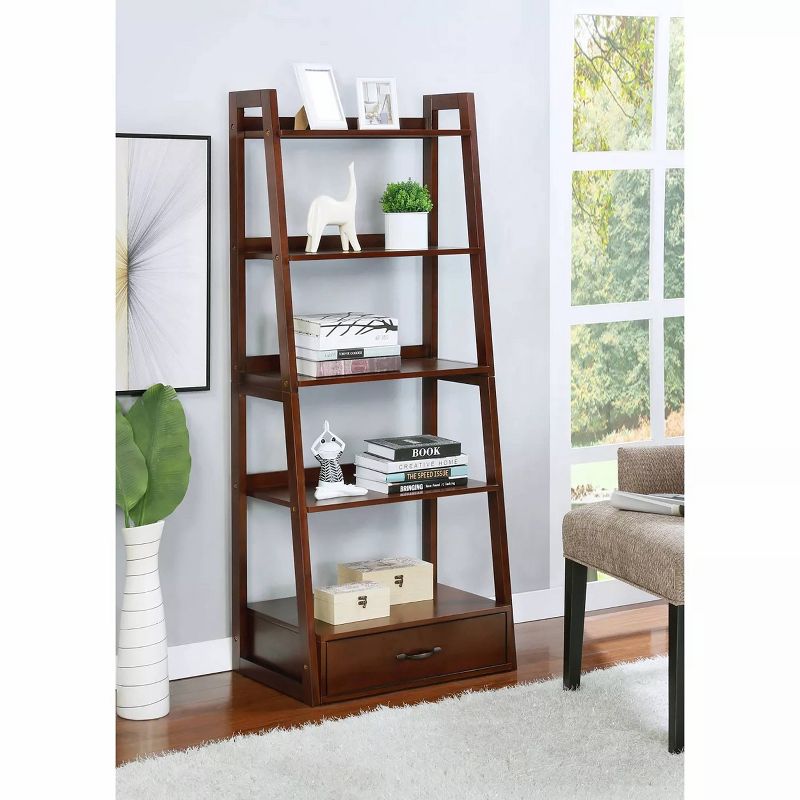 24/7 Shop At Home Juncus 5 Tiered Ladder Bookcase  , 3 of 7