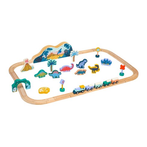 Wooden Train Set 12 Pcs – Wooden Track Train Toys For Toddlers