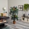 Nearly Natural 5-ft and 3-ft Double Sago Palm Artificial Tree with Basket - image 4 of 4