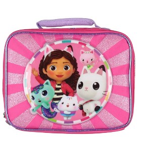 Gabby's Dollhouse Kids Lunch Box Pandy Paws and Kitty Friends Insulated Lunch Bag - 1 of 4