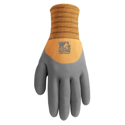 Grease Monkey L Latex Honeycomb Black/gray Dipped Gloves : Target