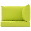 vidaXL Pallet Cushions 3 pcs Bright Green Oxford Fabric - 4 of 4