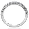 Pompeii3 1/5ct Vintage Diamond Wedding Ring Stackable Anniversary Band 14k White Gold - 2 of 4