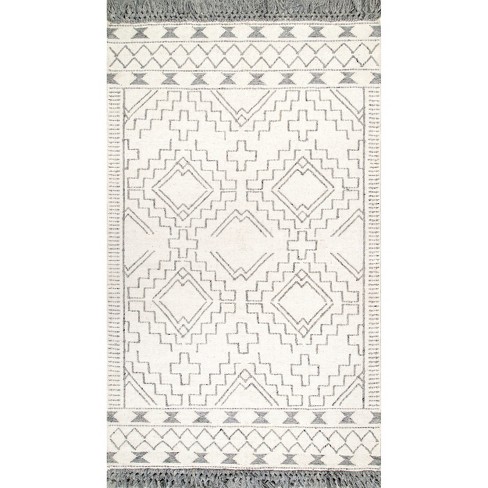 White Solid Loomed Area Rug 9'x12' - Nuloom : Target