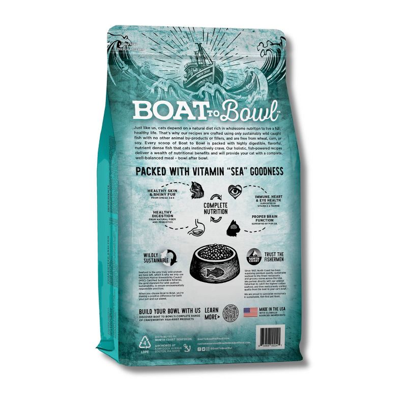 Boat To Bowl Wild Cod Fish and Haddock Fish Seafood Flavor Recipe Adult Dry Cat Food - 3.5lbs, 3 of 13