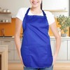 Dalix Waist Aprons Commercial Restaurant Home Bib Spun Poly Cotton Kitchen (3 Pockets) - 4 of 4