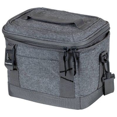 CleverMade Soft Sided 8qt Cooler with Shoulder Strap - Gray