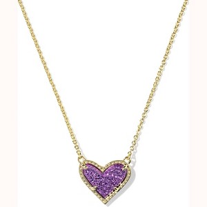 Heart Pendant Necklace Adjustable Chain Length Fashion Jewelry for Women - 1 of 4
