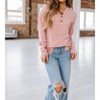 Women's Ryan Knit Henley Top - Liam & Company - 2 of 3