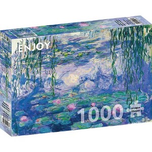 Outset Media Monet: Nympheas 1,000 Piece Puzzle, 27" x 19" Assembled Size, Ages 12 and Up - 1 of 4