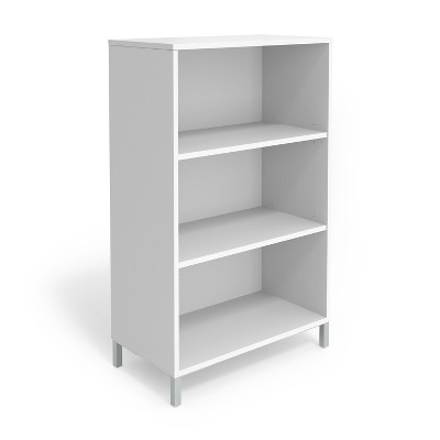 Union & Scale Essentials 3 Shelf 45"H Laminate Bookcase White UN56976