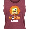 Women's - SpongeBob SquarePants - SpongeBob Scaredy Pants Graphic Racerback Tank - 2 of 4