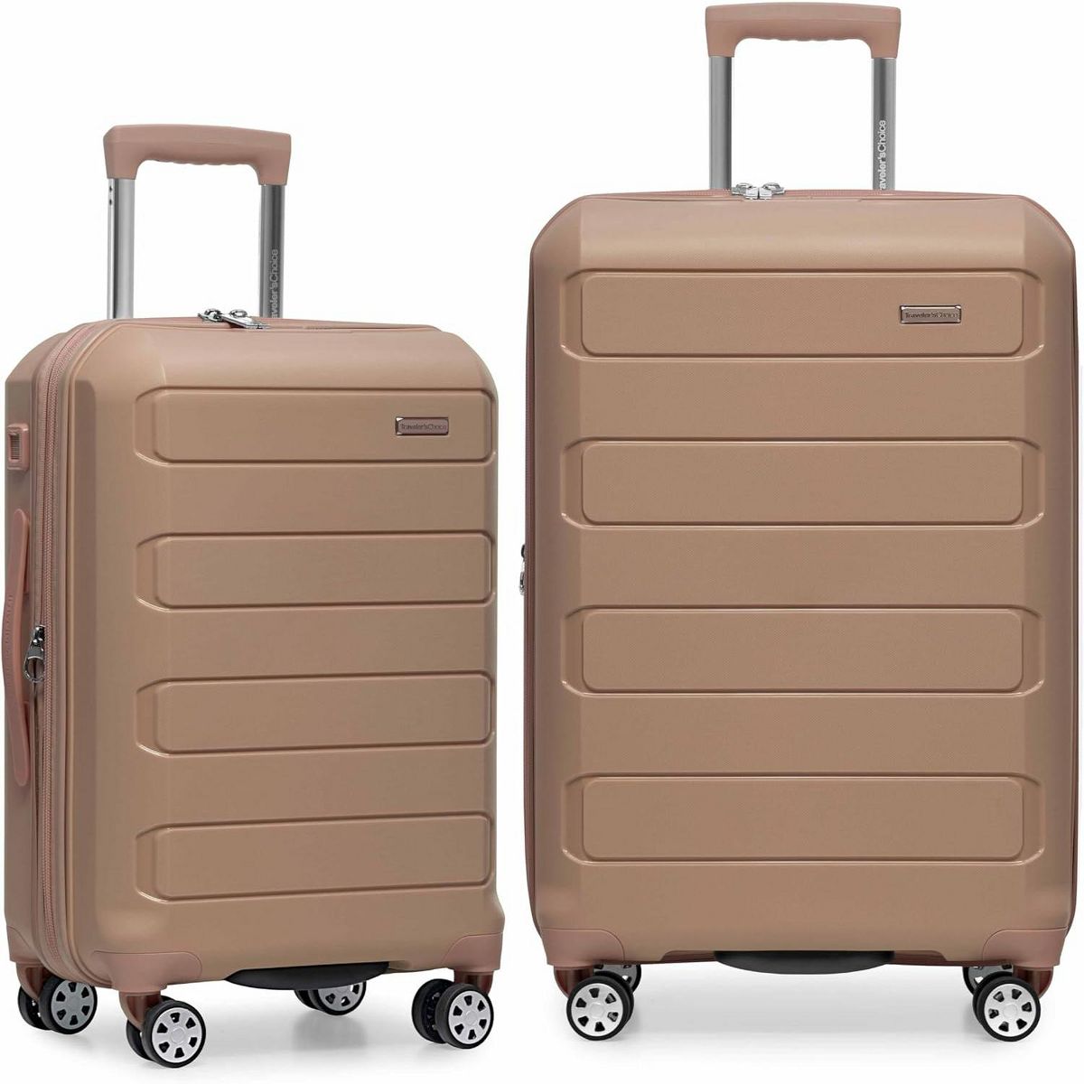 Traveler's Choice Pagosa Hardside Luggage - Premium Suitcases with Spinner Wheels, TSA Lock - 3-Piece (22/26/30) Set, Blue