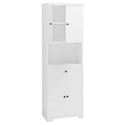 NicBex 67.7 Inch Tall Bathroom Storage Cabinet with 4 Doors,Slim Storage Cabinet with Drawer