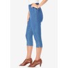 Roaman's Women's Plus Size Comfort Stretch Capri Jean - 4 of 4
