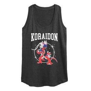 Women's - Pokémon - Koraidon Collegiate Graphic Racerback Tank - 1 of 4