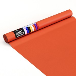 Exquisite Colored Kraft Paper Roll 36 In x 110 Ft Kraft Wrapping Paper Craft Paper Shipping Paper Kraft Paper Roll Gift Wrap - 1 of 4