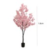 Cherry Blossom Artificial Tree, 5.9ft Artificial Cherry Blossom Flowers Trees Faux Pink Cherry Blossom Tree Artificial with Flower Pot for Home Office - 4 of 4