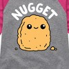 Girls' - Instant Message - Nugget Shirt Tail Raglan Graphic T-shirt - 2 of 4